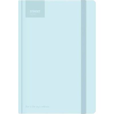 Blok A5, 100l, 80g, linkovaný - Pastel Blue s gumou