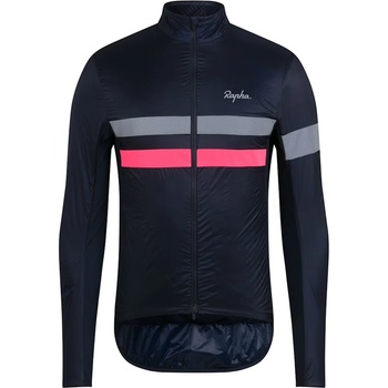 Rapha Men's Brevet Insulated Jacket dark navy/hi-vis pink