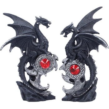 Nemesis Now Комплект статуетки Nemesis Now Fantasy: Dragons - Midnight Protectors, 15 cm (S7450A26)