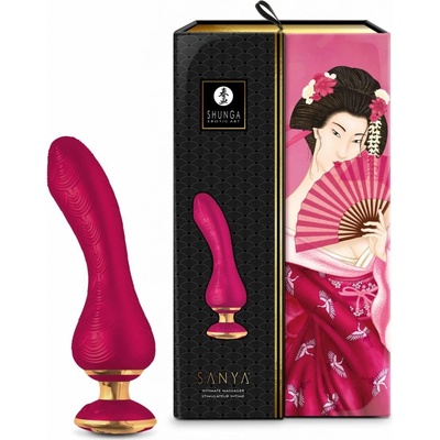 Shunga malinový Silikonový ergonomický SANYA Intimate massager
