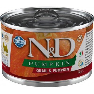 N&D Pumpkin Dog Adult Quail & Pumpkin 140 g