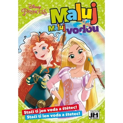 Jiri Models Omaľovánka A5 Maľuj vodou Disney Princezné RP832197