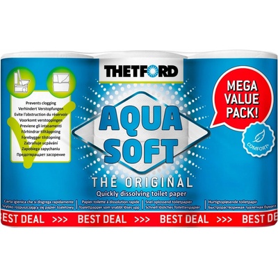 Thetford AQUA-SOFT toaletný papier balenie 6 kotúčov