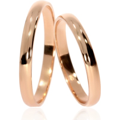 Zlatnictví Helios Rose gold snubní prsteny S 222 2,5