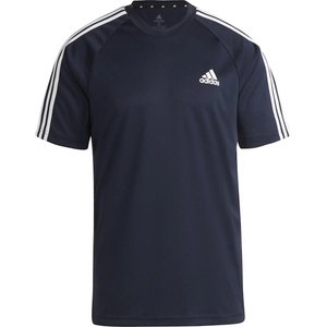 adidas Мъжка тениска Adidas Classic 3 Stripe Sereno T-Shirt Mens - Navy/White