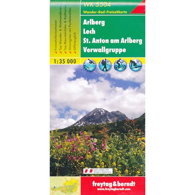 WK 5504 Arlberg,Lech,St.Anton 1:35 000/mapa