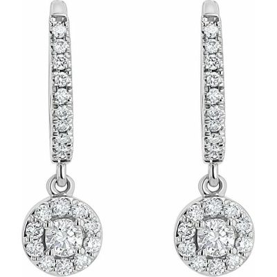 Eppi Stříbrné kruhové náušnice s 0.09ct lab-grown diamantem Namita E49072