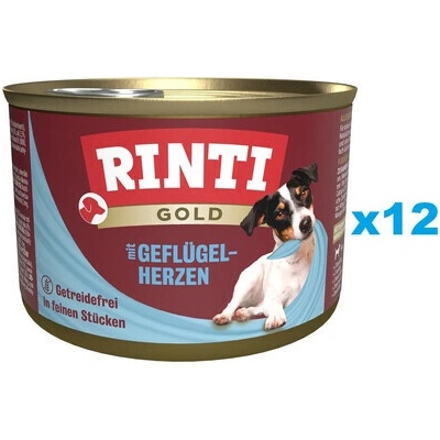 Rinti Gold Poultry hearts Mini 12 x 185 g