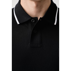 BOSS Orange тениска с яка мъжка от памук Passerford (50566185) - answear - 195,39 лв