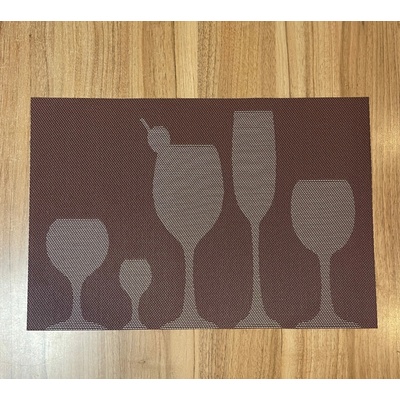 TiaHome Podložka Deluxe pod tanier food hnedá 35x45cm