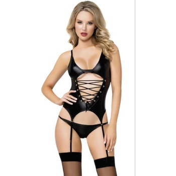 Underwear City Еротичен комплект с жартиери c18214 - Черен #316204 (316204_Черно)