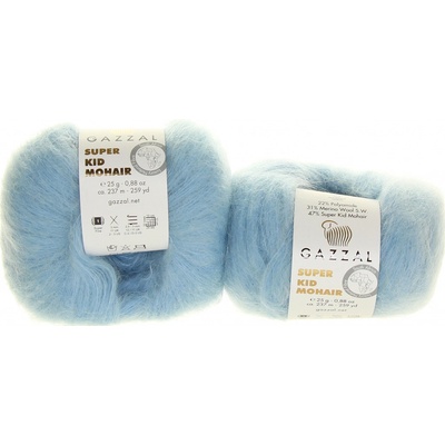 Gazzal Super Kid Mohair 64420 světle modrá