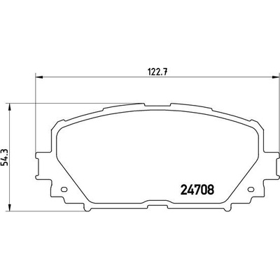 BREMBO Sada brzdových platničiek kotúčovej brzdy P83101