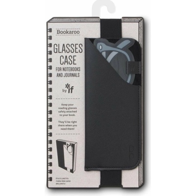 If Bookaroo Glasses Case pouzdro na brýle s gumou na knihu/zápisník černé