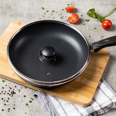 Haushalt international Hliníková pánev s poklicí 28 cm