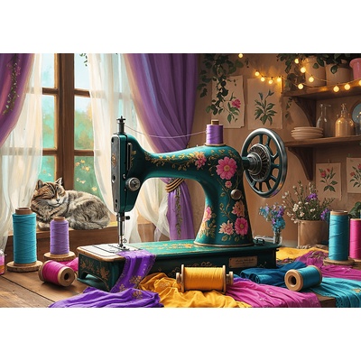 Trefl - Puzzle My Sewing Workshop - 1 000 piese
