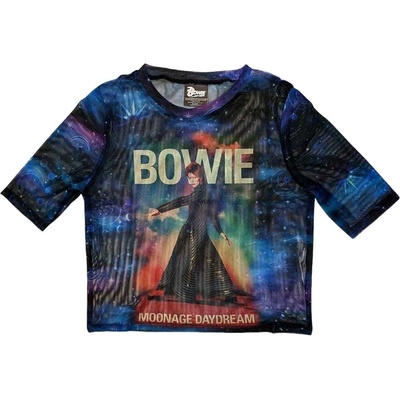 David Bowie Moonage 11 Fade Blue XL Дамски Риза (BOWMCT49LBL04)
