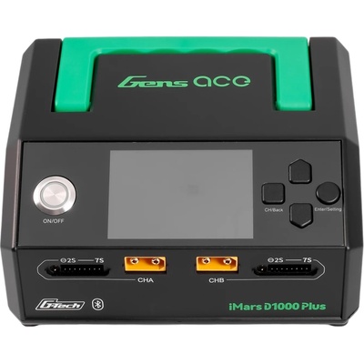 GensAce Acepow Electronics Co. Ltd Imars D1000 G-Tech Dual Channel AC 1000W nabíjač čierny