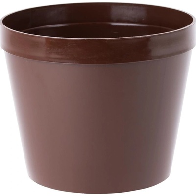 Kinekus Kvetináč klasický plastový, 12cm, hnedý