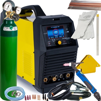 MAGNUM THF 238 PRO AC/DC LCD PULS v2 200A, fľaša a redukčný ventil