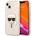 KARL LAGERFELD Glitter Karl Head Silicone Case - дизайнерски силиконов кейс за iPhone 13 (златист)