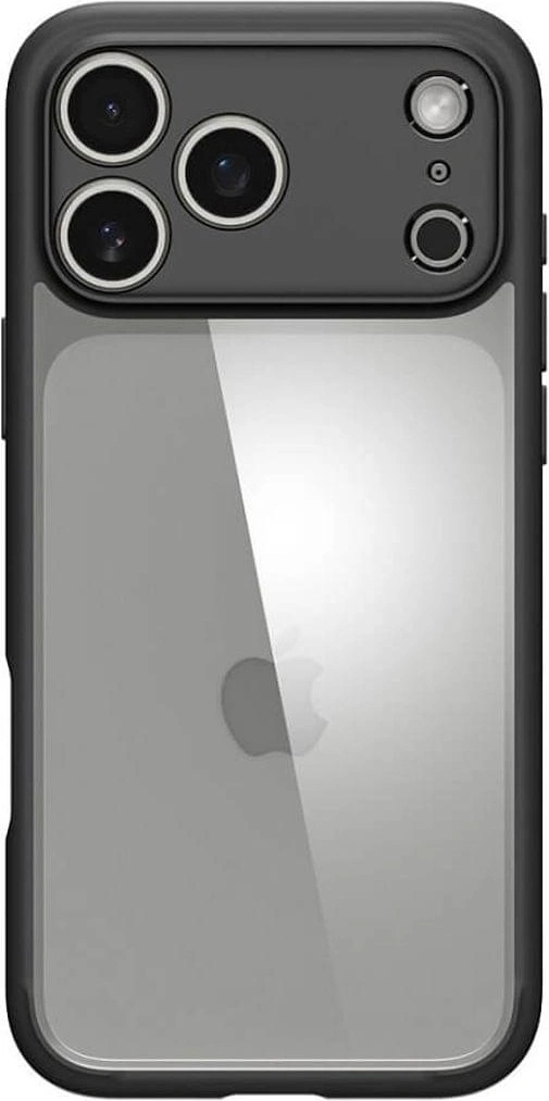 Spigen Противоударен Калъф за iPhone 17 Pro, Spigen Ultra Hybrid Case, Черен (ACS10343)