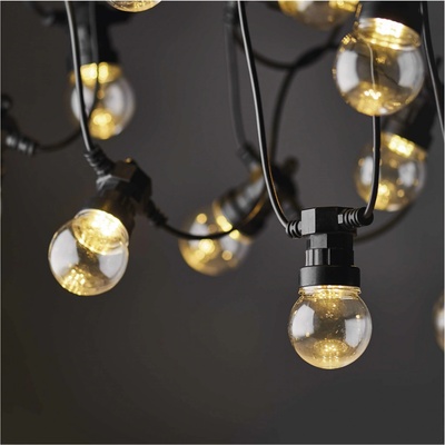 EMOS Lighting LED svetelná reťaz 10× párty žiarovky číre 5m teplá b.