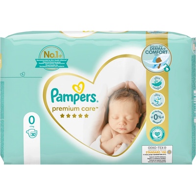 Pampers Premium Care CP, пелени, S0, 30бр.