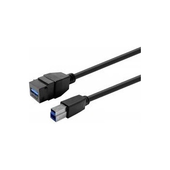 VivoLink Keystone Black USB3.0 A-Female to USB3.0 B-Male
