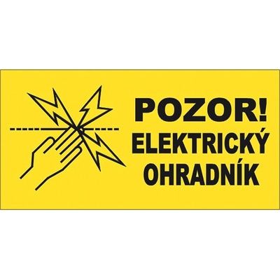 Tabulka výstražná na elektrický ohradník, oboustranná