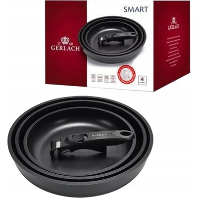 Gerlach Smart Steel zestaw patelni stalowych ILAG XERA DUR 2 20 24 28 cm