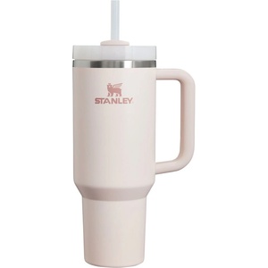 STANLEY Светлорозов термос със сламка от неръждаема стомана 1, 18 l Quencher H2.0 FlowState Tumbler Rose Quartz - Stanley (100000144276)