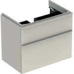Geberit Smyle Square - Шкаф за умивалник, 73x47x62 cm, 2 чекмеджета, пясъчно сиво 500.353. JL. 1 (500.353.JL.1)
