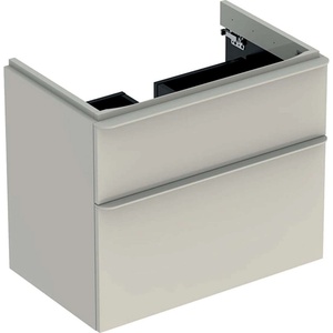Geberit Smyle Square - Шкаф за умивалник, 73x47x62 cm, 2 чекмеджета, пясъчно сиво 500.353. JL. 1 (500.353.JL.1)