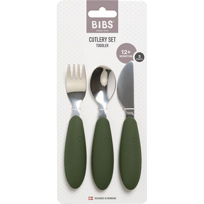 Bibs Sada příborů Hunter Green 3 ks