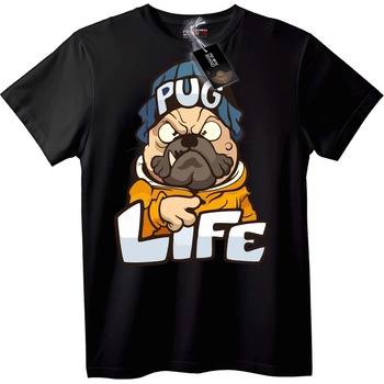 NOONEBRAND Тениска Пъг Живот - 6XL, Black