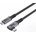 MicroConnect USB-C to USB-C Premium cable 0.25m, 100W, 20Gbps, USB 3.2 Gen 2x2, Angled