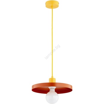 Alfa Пендант на кабел LITO 1xE27/15W/230V меден/жълт (ALF61539)