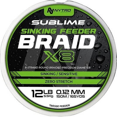 Nytro Sublime X8 Sinking Feeder Braid 150m 0,10mm 5kg