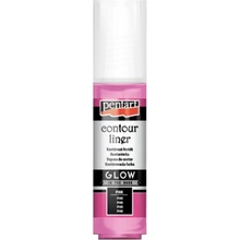 Pentart kontura svítící ve tmě 20 ml růžová
