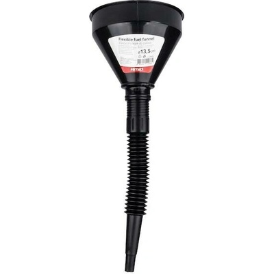 Flexibilní černý univerzální trychtýř se sítkem na kapalné palivo vodu 13,5 cm AMIO-04036, , ,