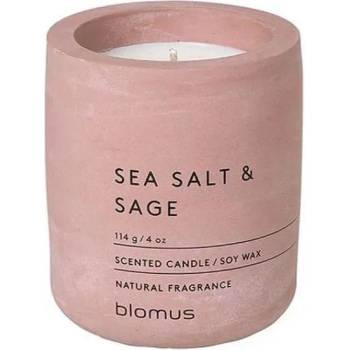 Blomus (Германия) Ароматна свещ BLOMUS FRAGA с аромат Sea Salt & Sage - Ø6.5 х 8 см - цвят тъмнорозов (BLOMUS 65651)