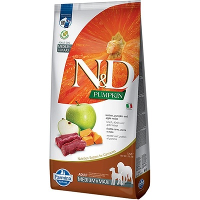 N&D Pumpkin Puppy Medium Maxi pre šťeňatá kura tekvica a granátové jablko 12 kg