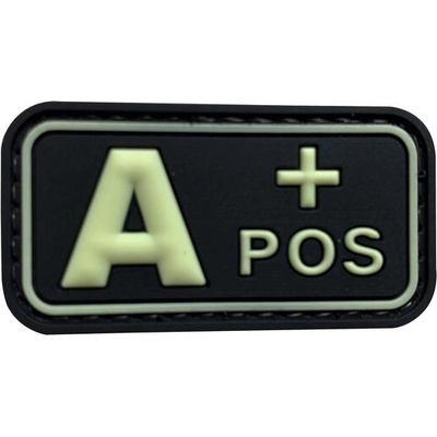 WARAGOD nášivka A POS PVC Patch Glow in the Dark