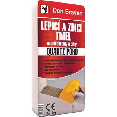 Den Braven Lepicí a zdící tmel na pórobeton a cihly QUARTZ PORO 25kg