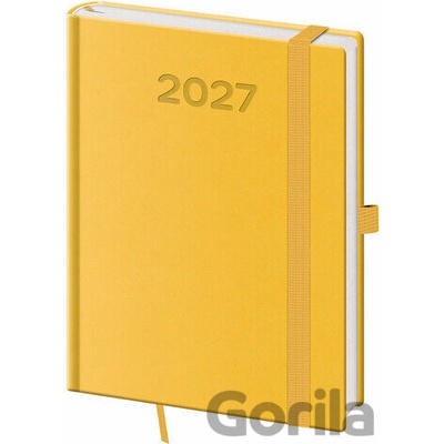 Helma B6 Denní 2027 Print Pop žlutý