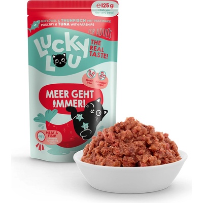 Lucky Lou Lifestage Adult s drůbežím masem a tuňákem 125 g