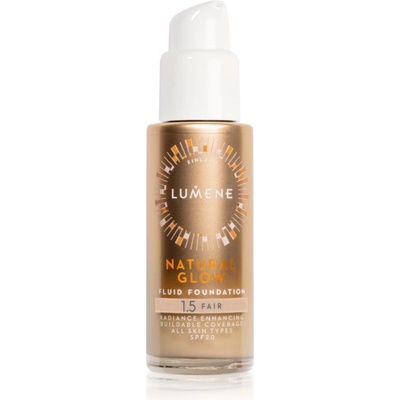 Lumene Natural Glow rozjasňující make-up pro přirozený vzhled SPF20 1,5 Fair 30 ml