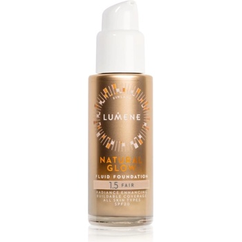 Lumene Natural Glow rozjasňující make-up pro přirozený vzhled SPF20 1,5 Fair 30 ml
