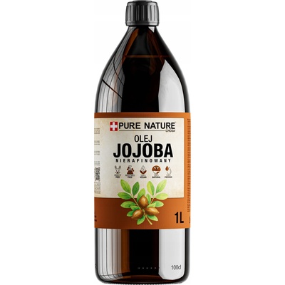 Přírodní jojobový olej v lahvi s kapátkem 1000 ml